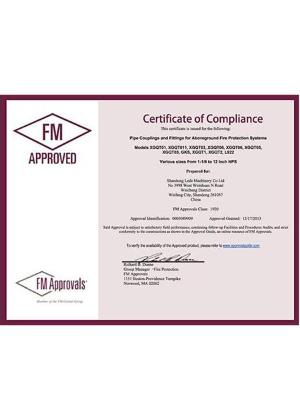 FM Approval Certificate