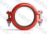 Angle Pad Grooved Piping System Pipe Coupling