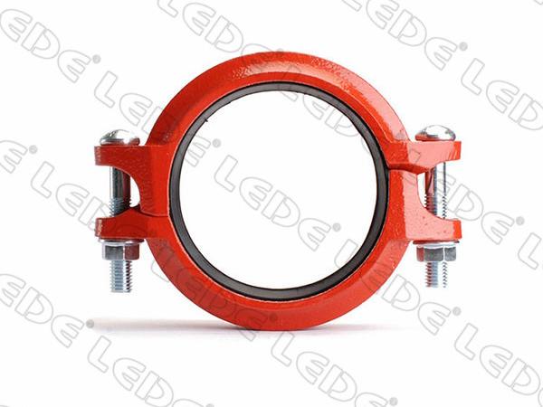 Angle Pad Grooved Piping System Pipe Coupling dimension drawing